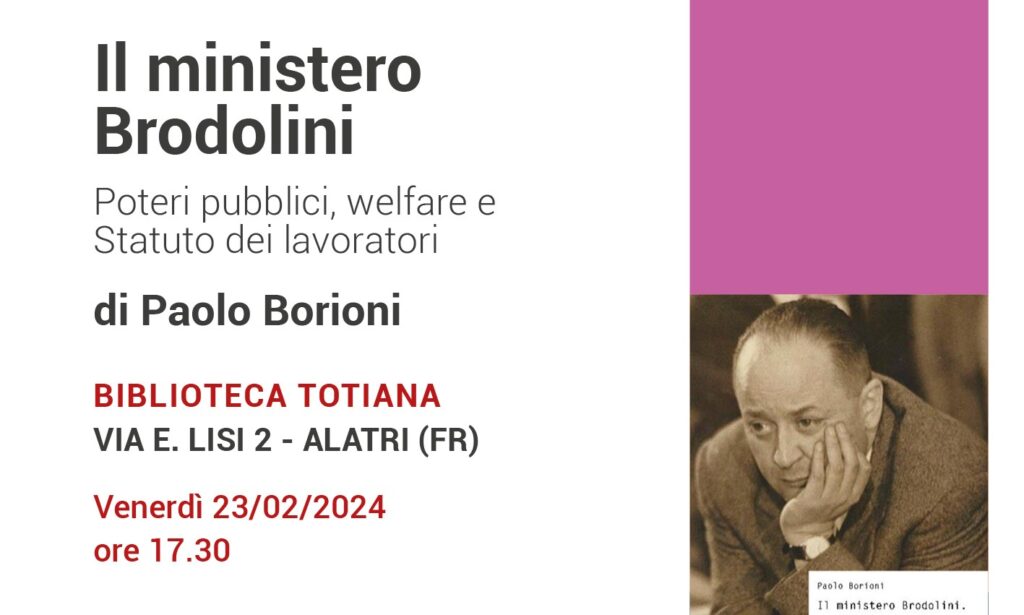 Presentazione libro: "Il ministero Brodolini"